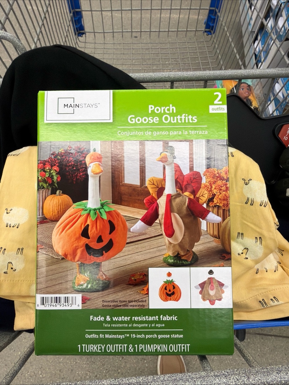Mainstays Pumpkin (Orange) & Turkey (Red/Brown) Porch Goose Outfits